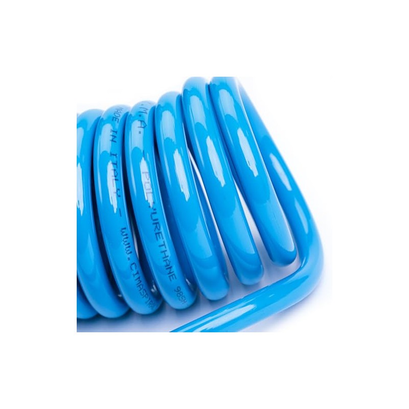 Compressed Air Spiral Hose Made of Polyurethane Plastic, Diameter 8