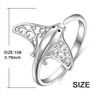 S925 Sterling Silver Stingray Sea Animal Open Ring Manta Ray