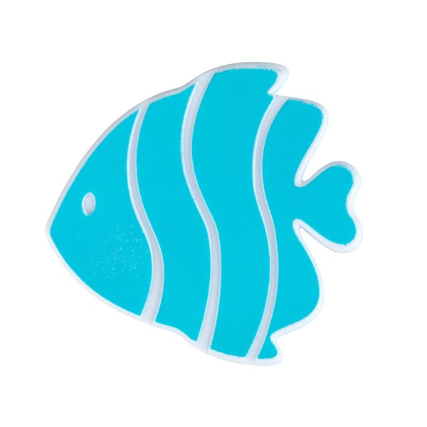Wenko Set of 5 Non-Slip Strips, Fish (Blue), 12,5 x 4 x 13,5 cm