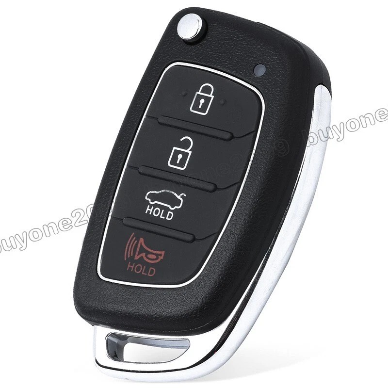 keyecu Flip Keylss Remote Key Fob for Hyundai Sonata 2017