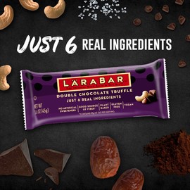 Larabar Double Chocolate Truffle, Gluten Free Vegan Fruit & Nut Bars, 8 ct