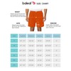 BALEAF Men's 5 Inches Running Athletic Shorts Zipper Pocket Orange