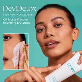 Prakti DeviDetox Purifying Face Cleanser, Gently Cleanses & Nourishes Skin, Hydrating & Non-Stripping, with Ashwagandha, 4 fl oz
