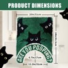 Funny Black Cat U Shaped Toilet Rug 24x20 Inch, Machine