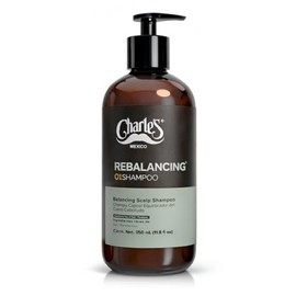 Charle's Shampoo Cabello Graso Rebalancing - Sin Sales y Parabenos - Limpieza Profunda y Refrescante - Ayuda a Reducir el Exceso de Sebo - Equilibrado