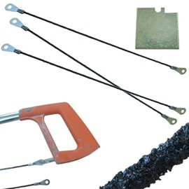 12 in Carbide Rod Saw Blade x 3pk 300mm Tungsten Carbide RodSaw Blade with Eyelets for Hacksaw Frame for Plaster Drywall Cement Board Fiberglass Tile and Cast Iron