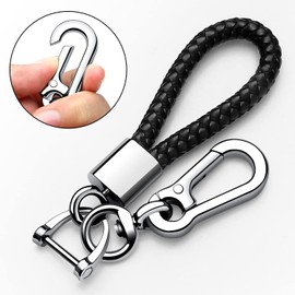 Tukellen - Llavero de piel para llavero de coche, regalo para hombre y mujer, duradero y cómodo