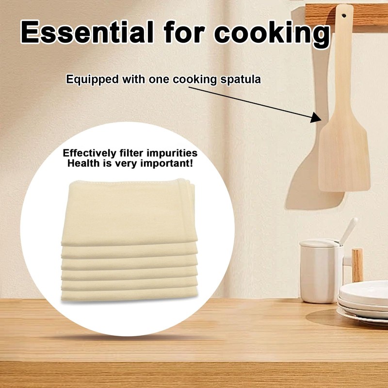 6 Pcs Cheese Cloths for Straining, 50x50cm Muslin Cloths for