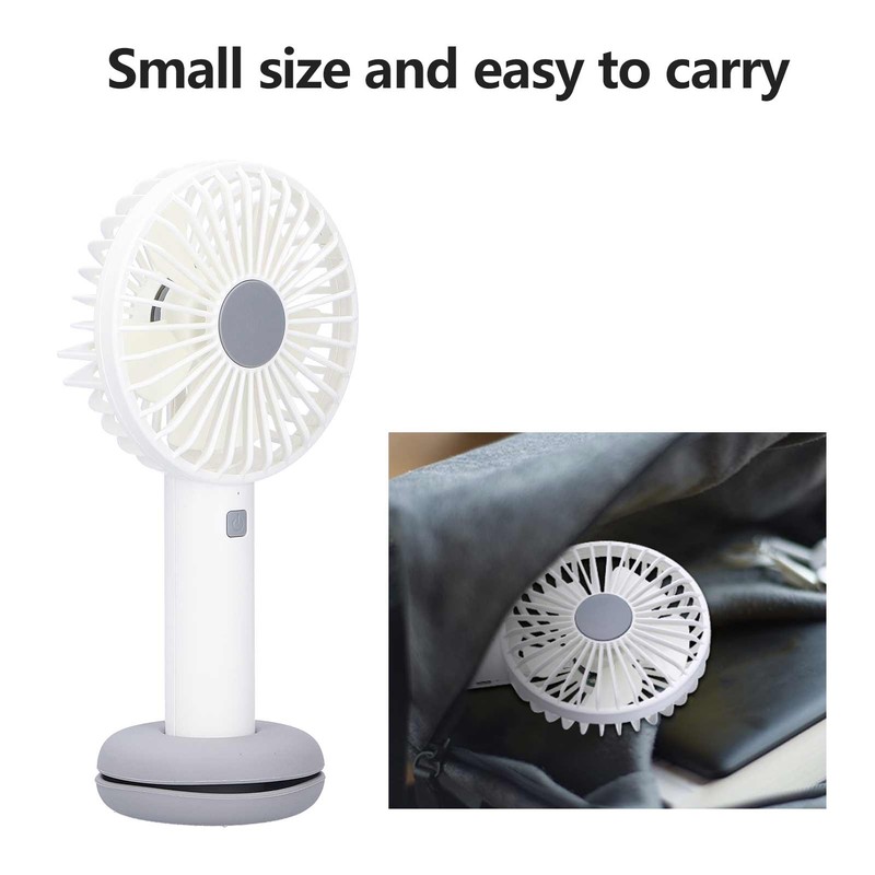 White Donut Shaped Small Fan Portable LED Night Light with