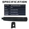 PLDDE Black Exterior Door Handle Front Driver Left Side Compatible