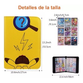Generic Carpeta De 9 Bolsillos Para 900 Tarjetas De Pokémon Alta Cal