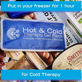 Roscoe Medical Gel Soft Flexible Ice Packs for Injuries, Reusable Freezer Hot and Cold Pack, Cold Compress & Cooling Gel Pad for Shoulder, Hip, Leg, Arm, Ankle & Foot Injury, 5 x 10 Inches, Small