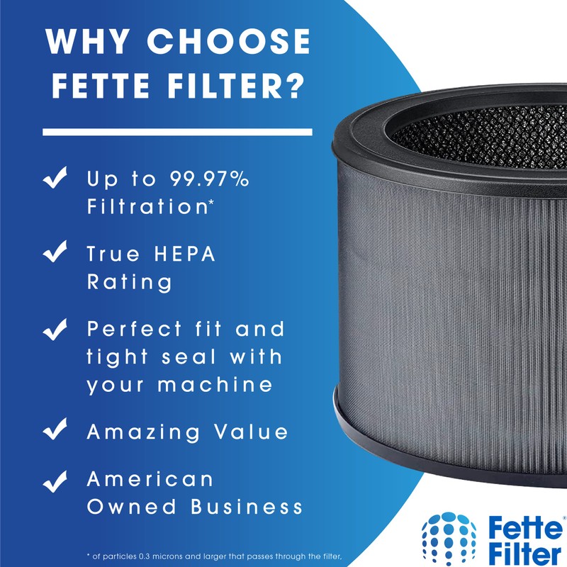 Fette Filter - 2 Premium True Hepa H13 Replacement Filter