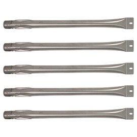 UpStart Components 5-Pack BBQ Gas Grill Tube Burner Replacement Parts for Master Chef L3218 - Compatible Barbeque Stainless Steel Pipe Burners