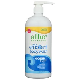 Alba Botanica Very Emollient Body Wash, Ocean Surf, 32 Oz