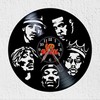 Vinyl Record Clock VINY WOODY Rap Stars Old School Clock