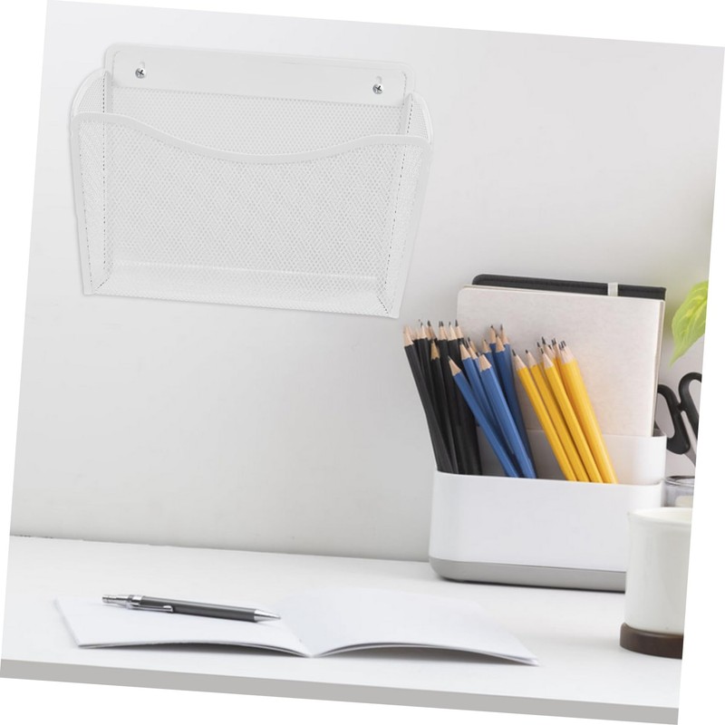 TEHAUX Metal Wall Mount File Storage Basket Wall Organizer Document