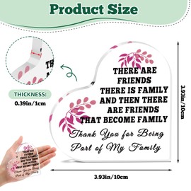 Friendship Gifts for Best Friend Acrylic Plaque Birthday Gifts for Friends Women Unique Soul Sister Work Bestie Desk Decor for Office Friendship Appreciation Gifts for Christmas Birthday