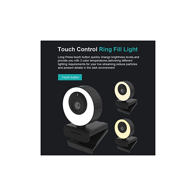 Web Camera 1080P Webcam 60FPS Autofocus HD Web Camera with