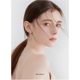 Pendientes de tuerca de plata de ley para mujeres y niñas, chapados en oro rosa de 14 quilates, circonita cúbica de imitación de diamante de circonita, hipoalergénicos, joyería de moda para uso diario rosa