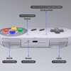 Wireless SNES Controller, mit 2.4GHz USB Empfänger für SNES Empfänger,