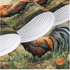 Round Braided Placemats Set of 6 Beautiful Rooster Table Mats