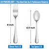 16 Pcs Forks and Spoons Silverware Set,Food Grade Stainless Steel
