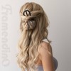 Framendino, 6 Pack U Shaped Hair Pins 3 Internal Teeth