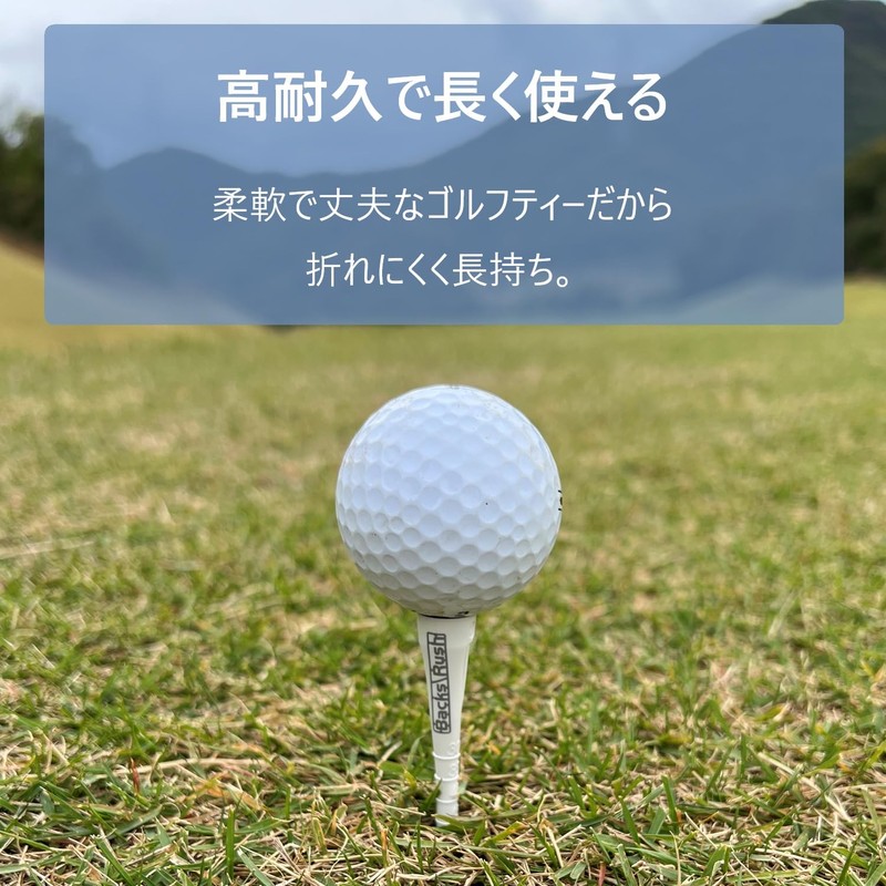 BacksRush Golf Tees Slim Height Adjustment 5 Levels Adjustable Graduated
