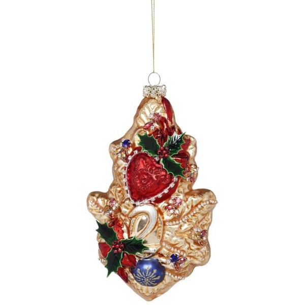 Mark Roberts Christmas 2022 Two Turtle Doves Jeweled Ornament, 8"