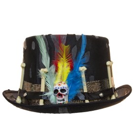 Jacobson Hat Company Men's Witch Doctor Top Hat, Black