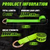 Bolvixor 8 Pack 2" x 96" Lasso Strap - 9900LBS