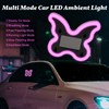 Car Light LED Ambient Solar Lights Butterfly Lamp -Powered Heart-Shaped