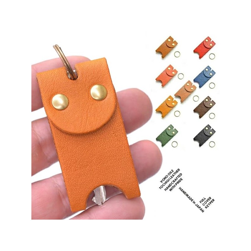 Crossroad Key Cover, Leather Gadget, Tochigi Leather, Genuine Leather, Men's,