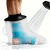 Clheatky Adult Waterproof Foot Cast Cover, Reusable Watertight Ankle Cast