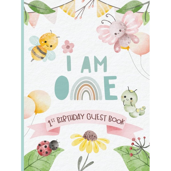 1st Birthday Guest Book: First B-Day Party Messages for Child