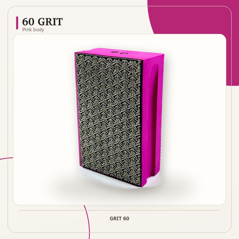 Diamond Hand Polishing Blocks, 60-400 Grit - Single Pad or