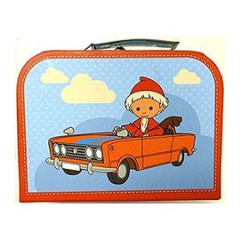 Edition Trötsch Kinderkoffer 16300 "Sandmann im Auto blau klein 20 cm