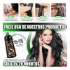 Shampoo Tinte Instantaneo Cubre Canas Extracto Plantas 500ml