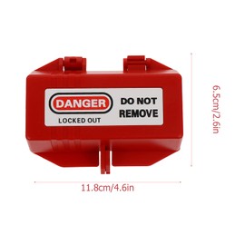 POPETPOP Safety Lockout Tagout Box Electrical Plug Lockout Power Plug Lock with Keys Cord Cable Safety Padlocks for Household Appliances