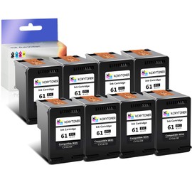 KCMYTONER 61XL Remanufactured Ink Cartridge Replacement for HP 61 XL Compatible with Envy 4500 5335 OfficeJet 2624 4634 DeskJet 1015 2050 Printer (8 Black)