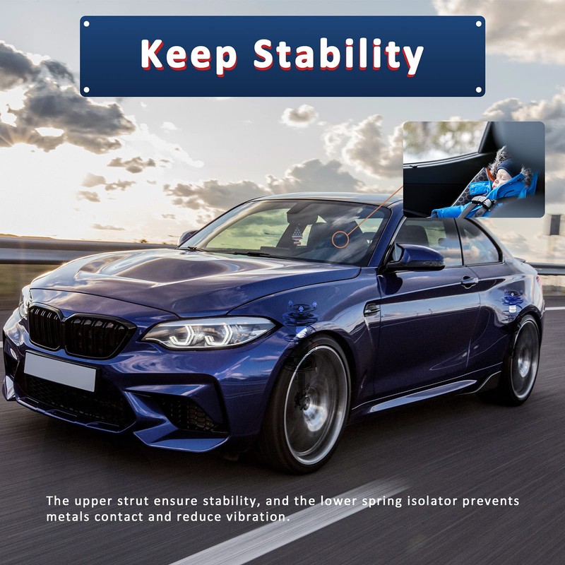 MOSTPLUS Front Pair Complete Strut Spring Assembly Compatible with 2006