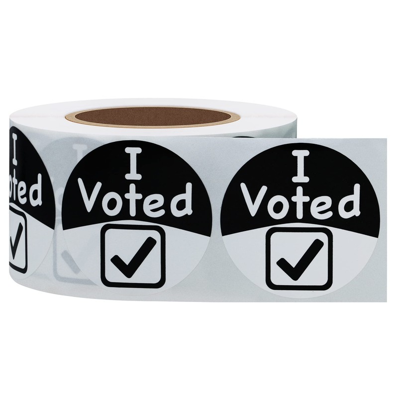 Hybsk I Voted Today with Red, White, and Blue Circle