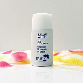 Palau White UVBB Cream, 1.1 oz (30 g), UV Absorption Free, SPF 50+ PA ++++