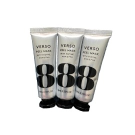 Verso Peel Mask 0.35oz x3 – Enzyme AHA PHA Exfoliating Brightening Face Set