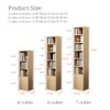IOTXY Small Narrow Corner Bookcase - 59" Tall Free Standing