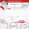 Weekly Planner Pad Including Habit Tracker, 50-Sheet Organiser without Date,