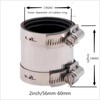 Flexible pipe Coupling with Stainless Steel Clamps.Pipe Connector for PVC