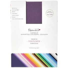 Docrafts A5 Premium Cardstock Texture Capsule, Multicolour (Pack of 75)