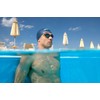 Arena Goggles Natación Python única, Blanco/Azul
